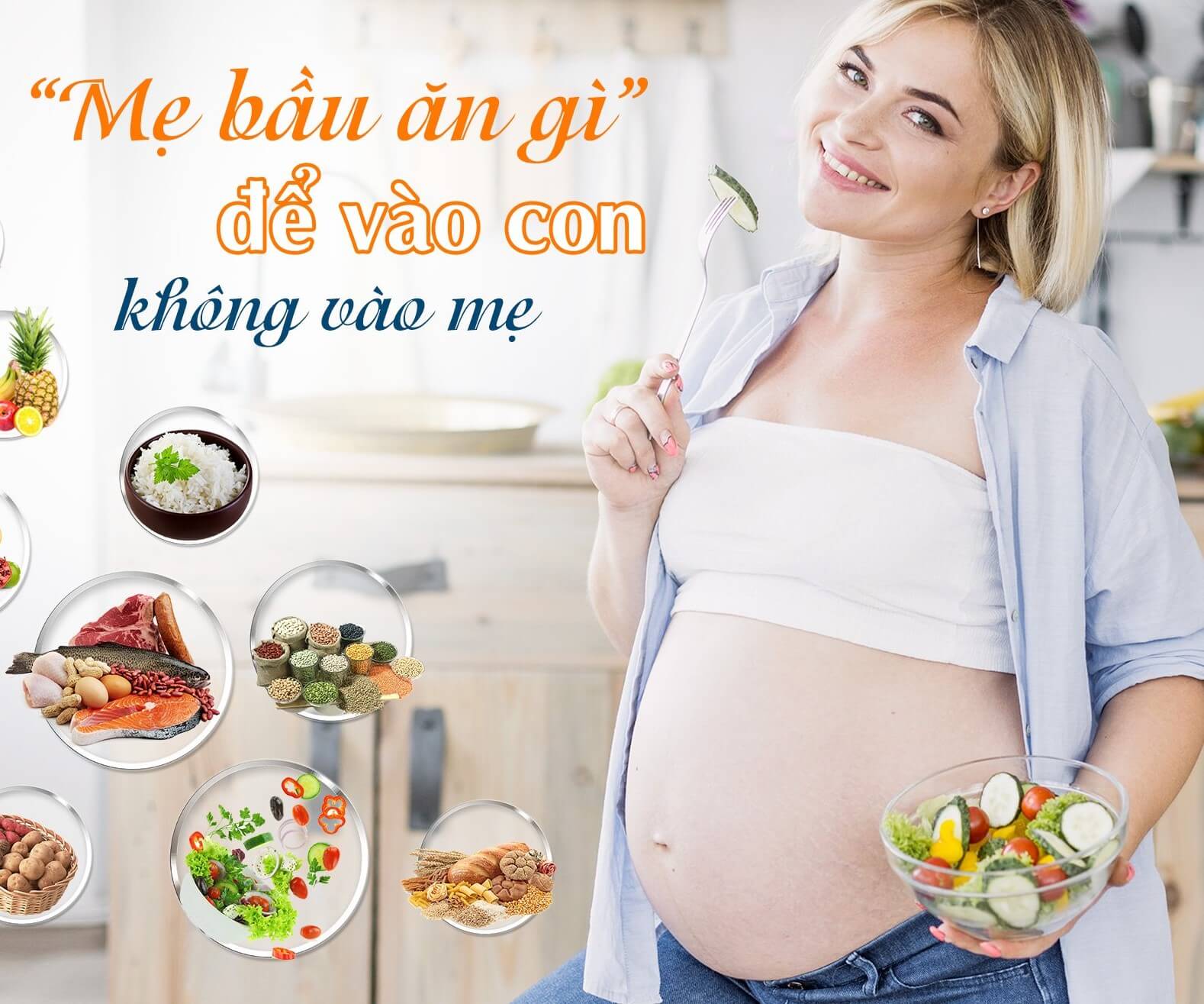Mẹ bầu ăn gì để vào con, không vào mẹ?